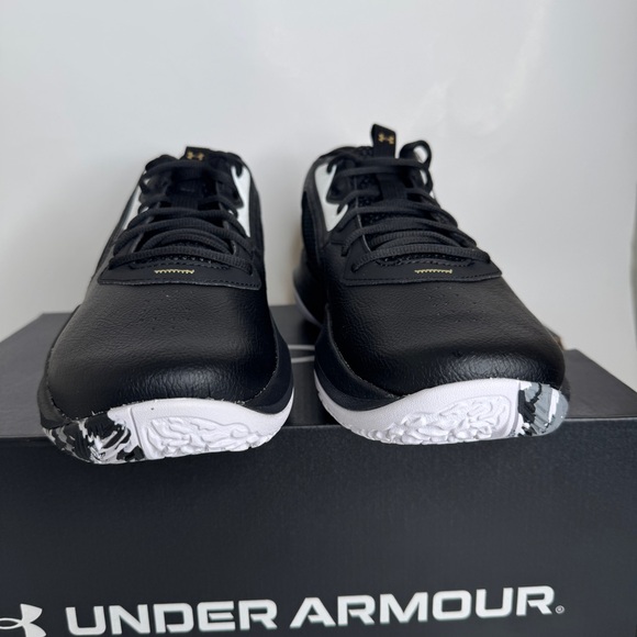 Under Armour UA Lockdown 6 Basketball Shoes Black Gold Men Sizes 10.5, 11.5 - Picture 3 of 7